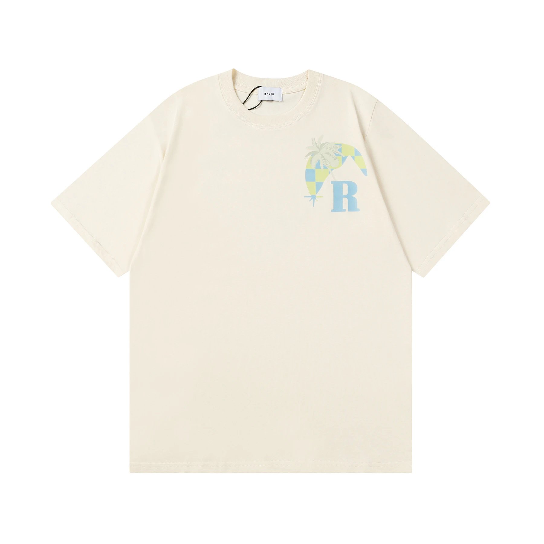 Rhude Graphic Print Cream T-Shirt - 10