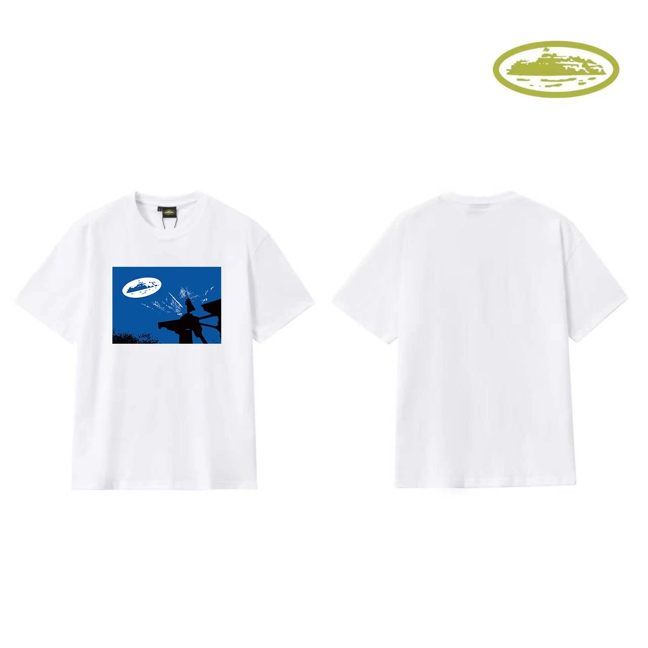 Design Graphic Print White T-Shirt - 3