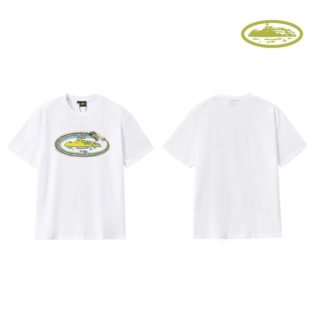 Design Graphic Print White T-Shirt - 5