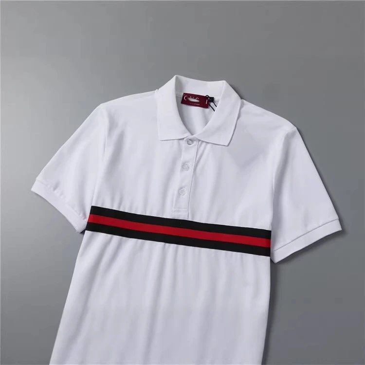 Unbranded Short-sleeve polo shirts with assorted logo and stripe designs image 3