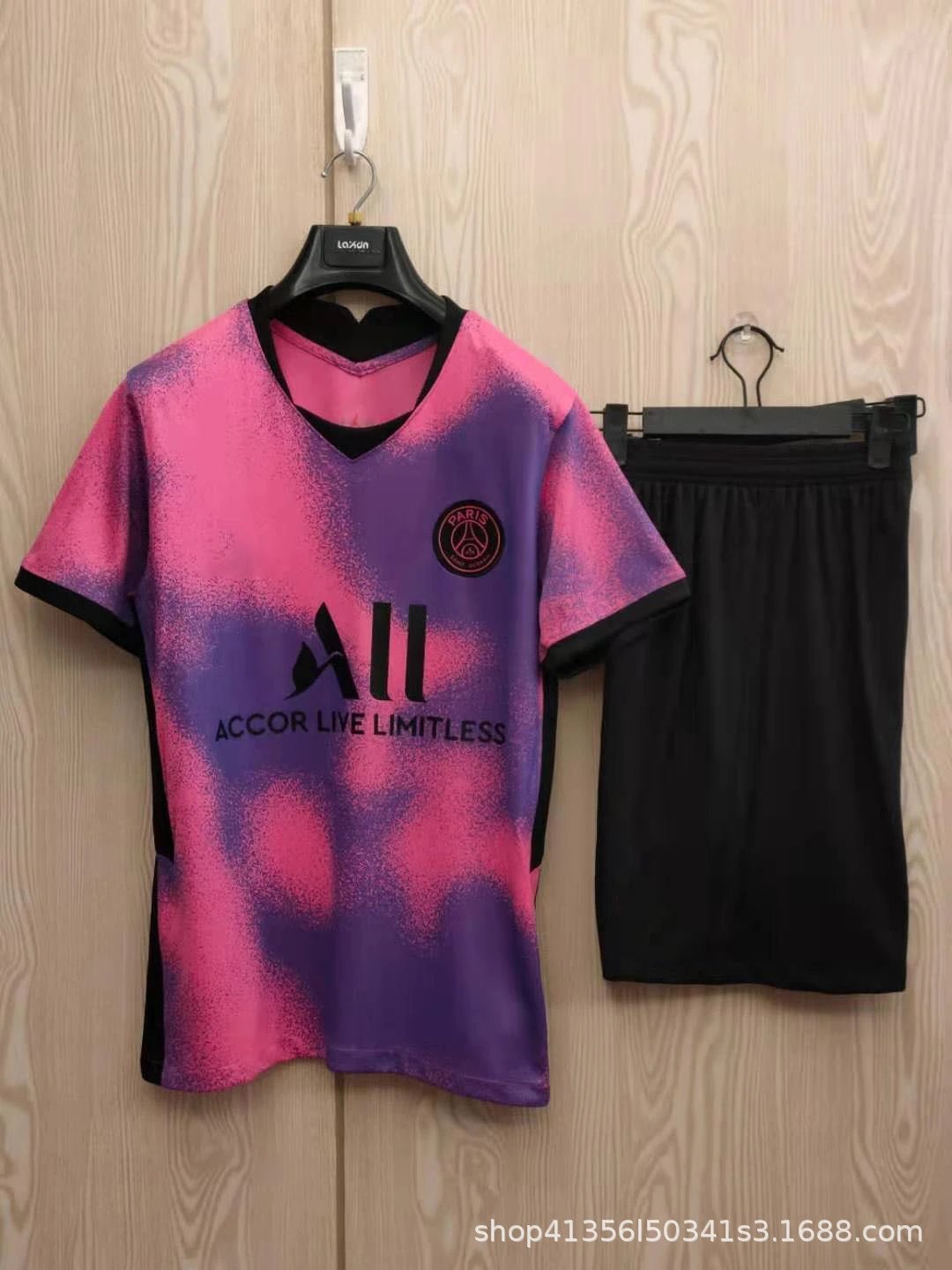 FC Barcelona 2023-24 Home Jersey Navy Blue Red Striped Football Kit - 8