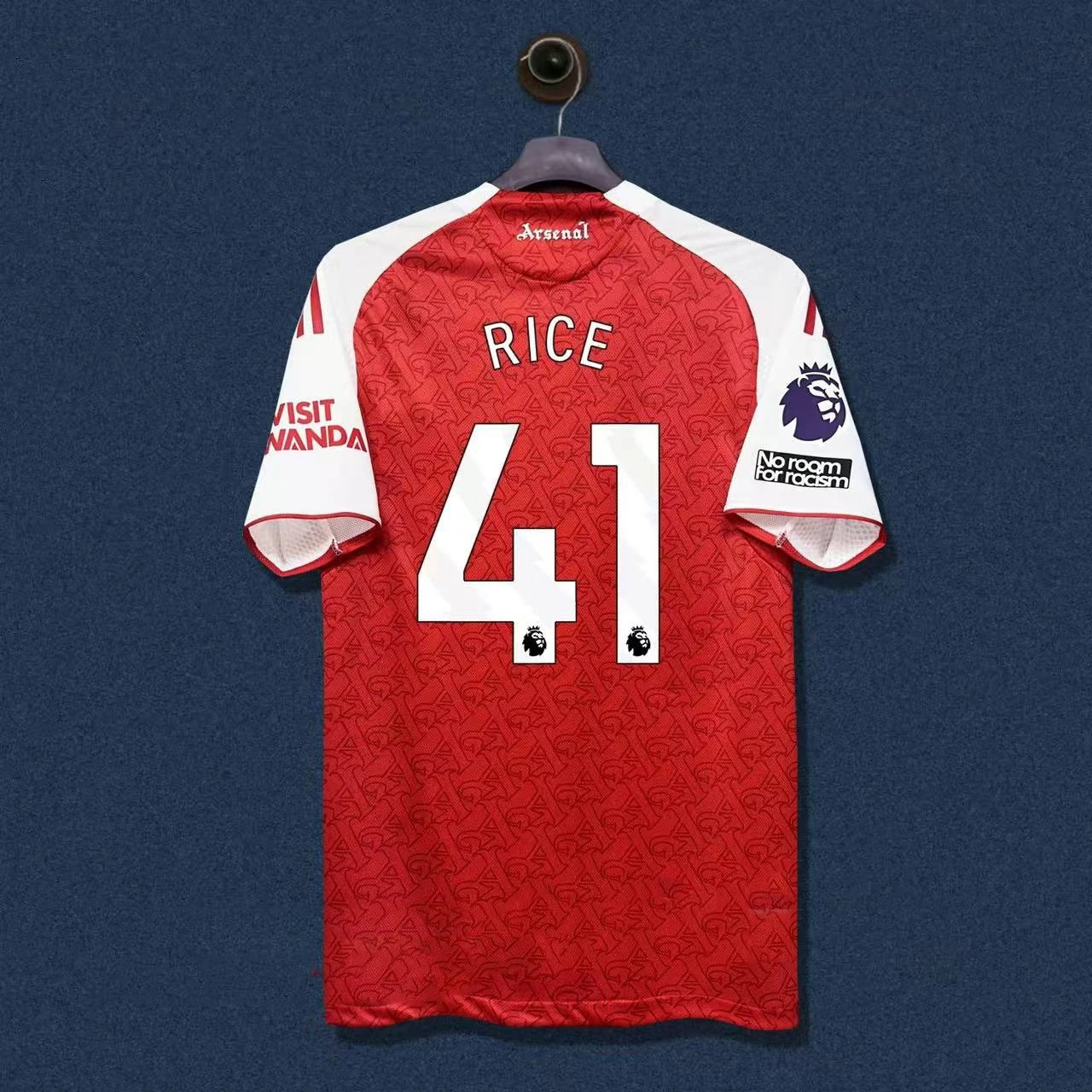 Arsenal FC 2023-24 Champions League Third Kit White Burgundy Jersey - 7