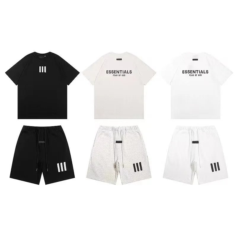 Adidas Originals Three-Stripe White T-Shirt and Shorts Set - 2