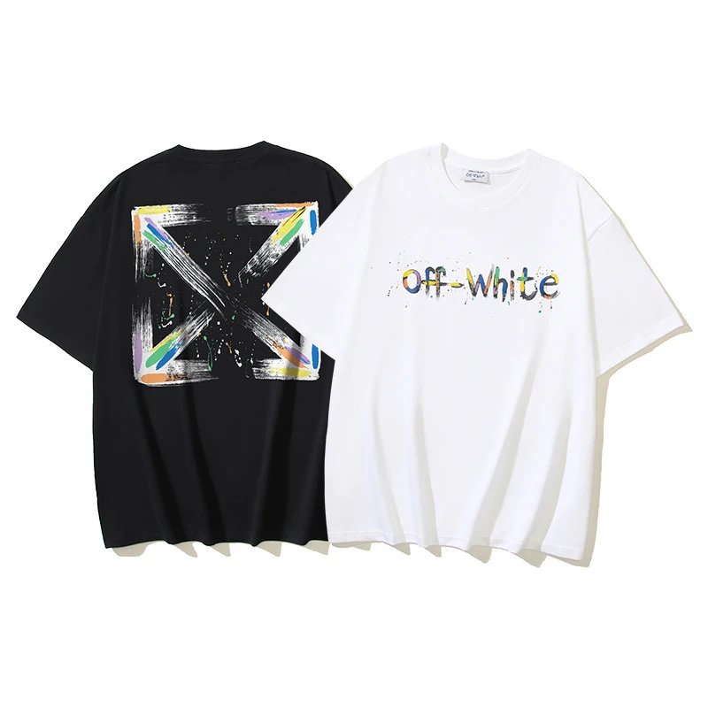 Off-White Arrow Outline Graphic T-Shirt Black - 20