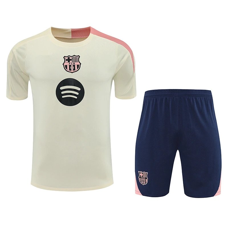 FC Barcelona x Spotify Training Kit Beige and Navy Activewear Set - 5