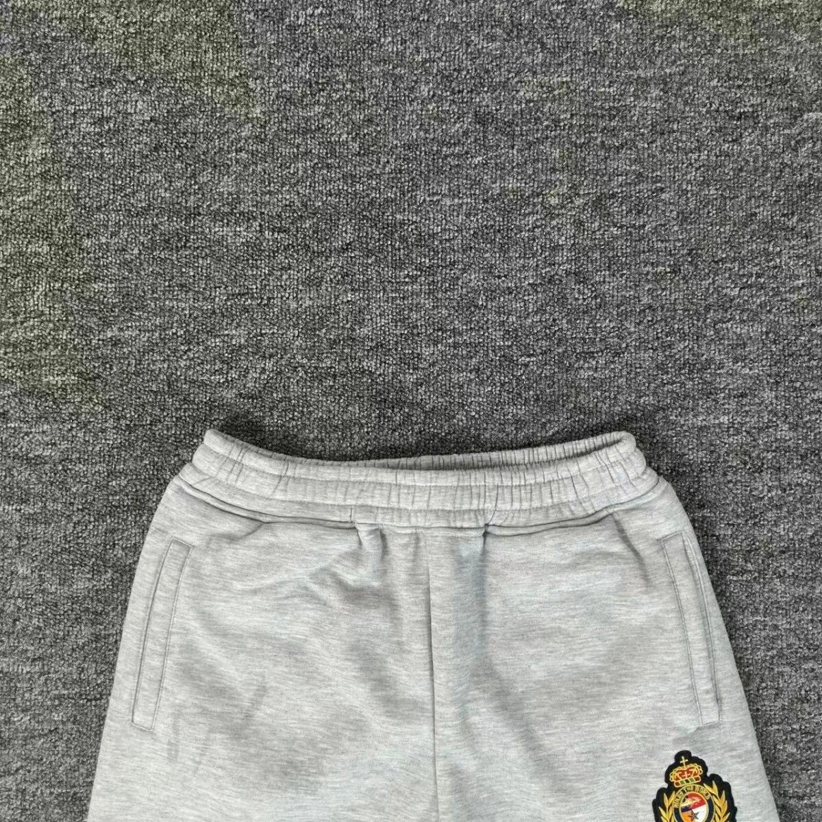 Burberry Logo-Embroidered Heather Gray Sweatpants - 15