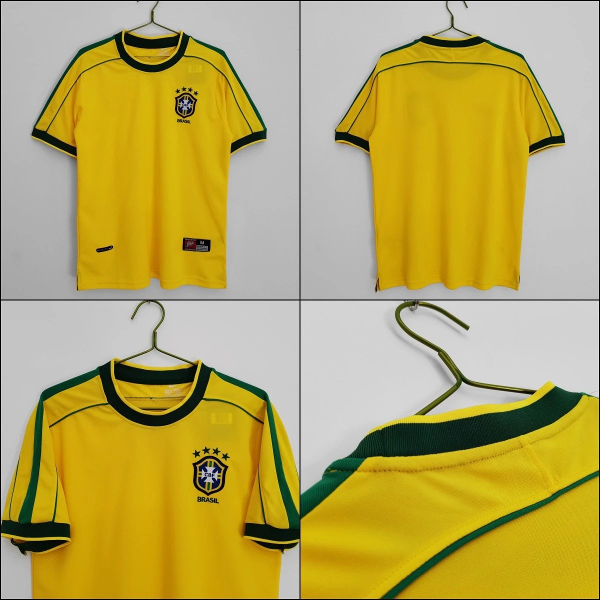CBF Brazil National Team Home Jersey Yellow / Green - 4