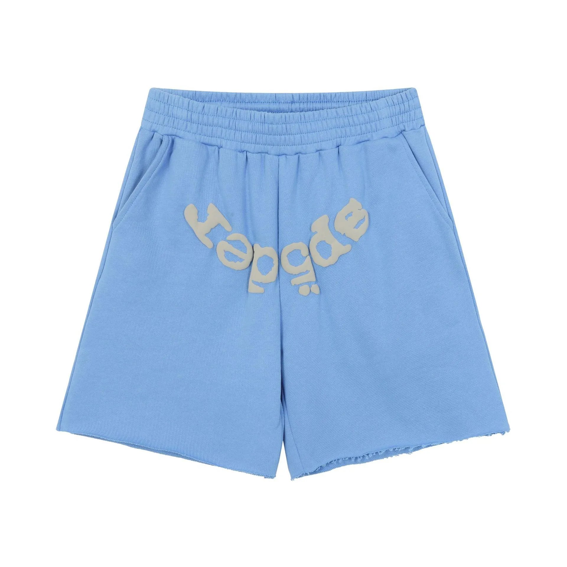 aeae Logo Shorts Light Blue - 1