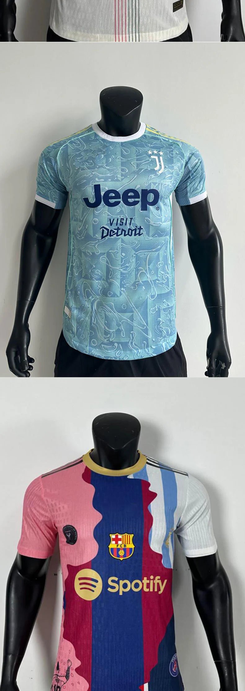 Design Real Madrid x Juventus x Manchester United x Sporting CP Collage Jersey Multicolor Jersey - 7