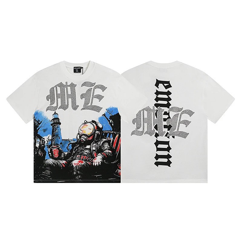 Hellstar Studios Graphic Print T-Shirt White - 11