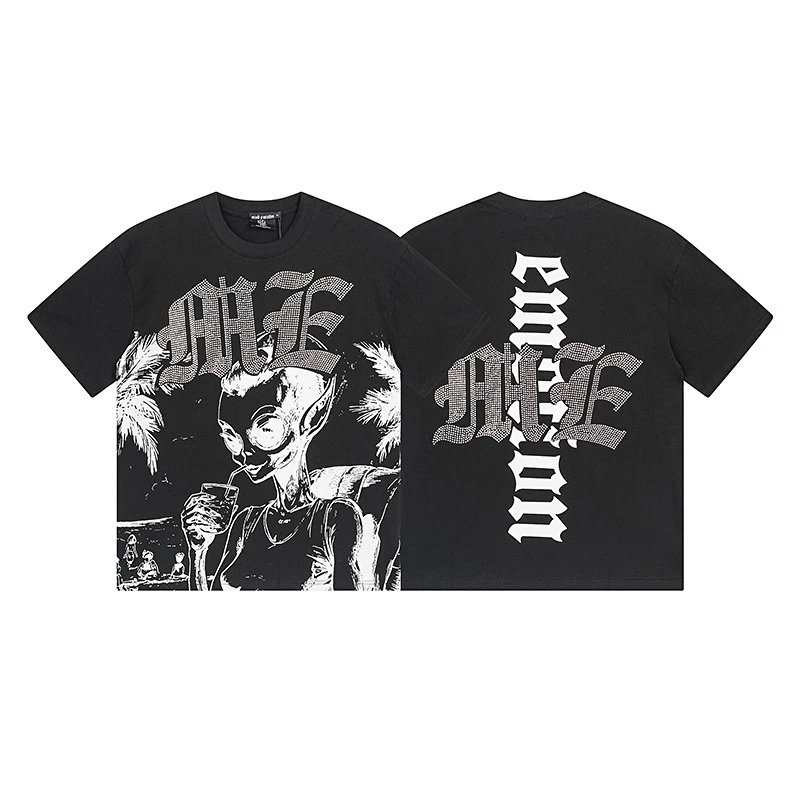 Hellstar Studios Graphic Print T-Shirt White - 15