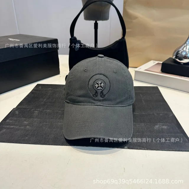 Chrome Hearts Hats Baseball Cap with Embroidered Cross and Horseshoe Motif product detail image 7