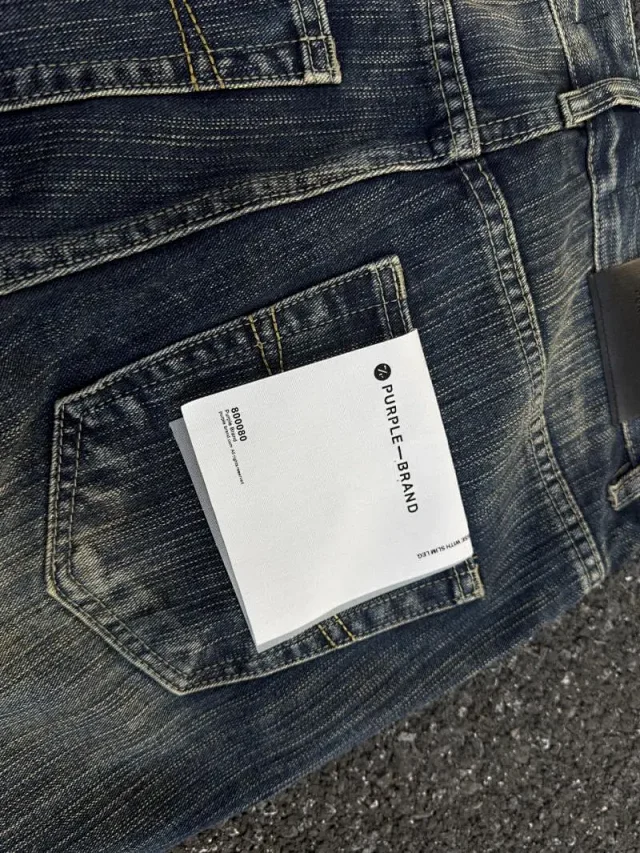 Purple Brand Jeans Style No. 00089, distressed washed denim product detail image 13