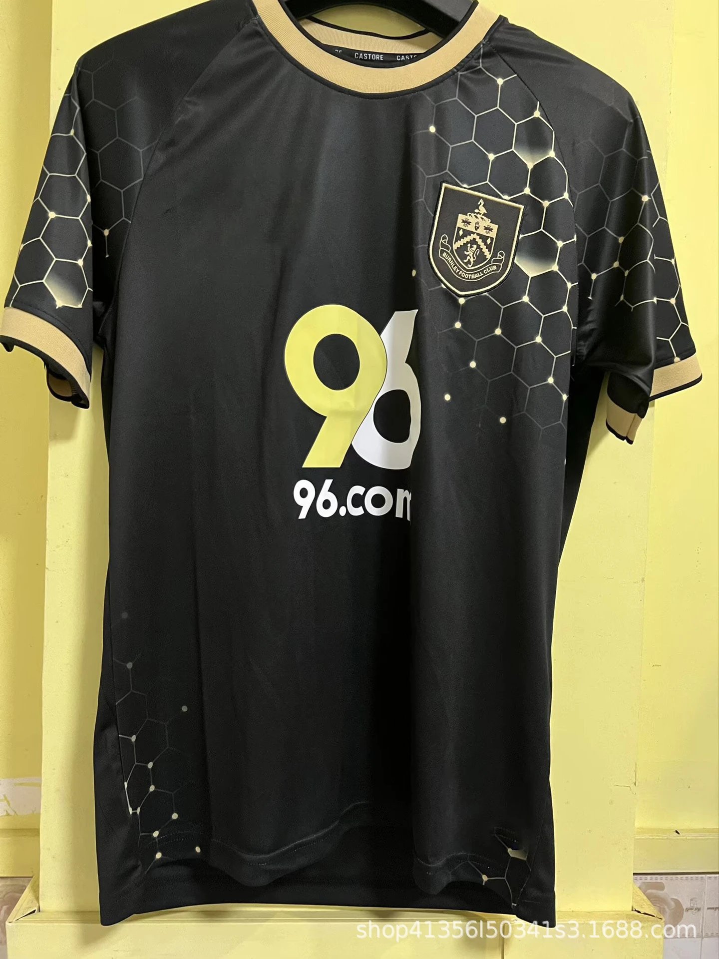 Design Leeds United x Red Bull Leipzig Third Jersey Black Gold Jersey - 7