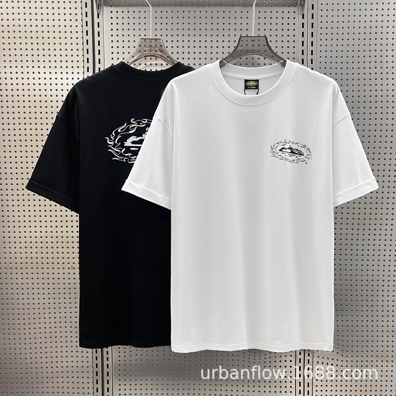 Design UFO Graphic Print Black T-Shirt - 24