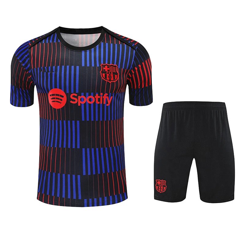 FC Barcelona x Spotify Training Kit Beige and Navy Activewear Set - 15