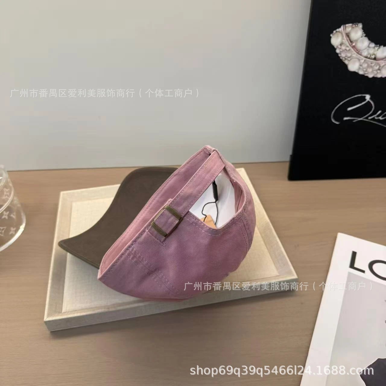 Miu Miu Logo Patch Baseball Cap Pink and Brown - 8