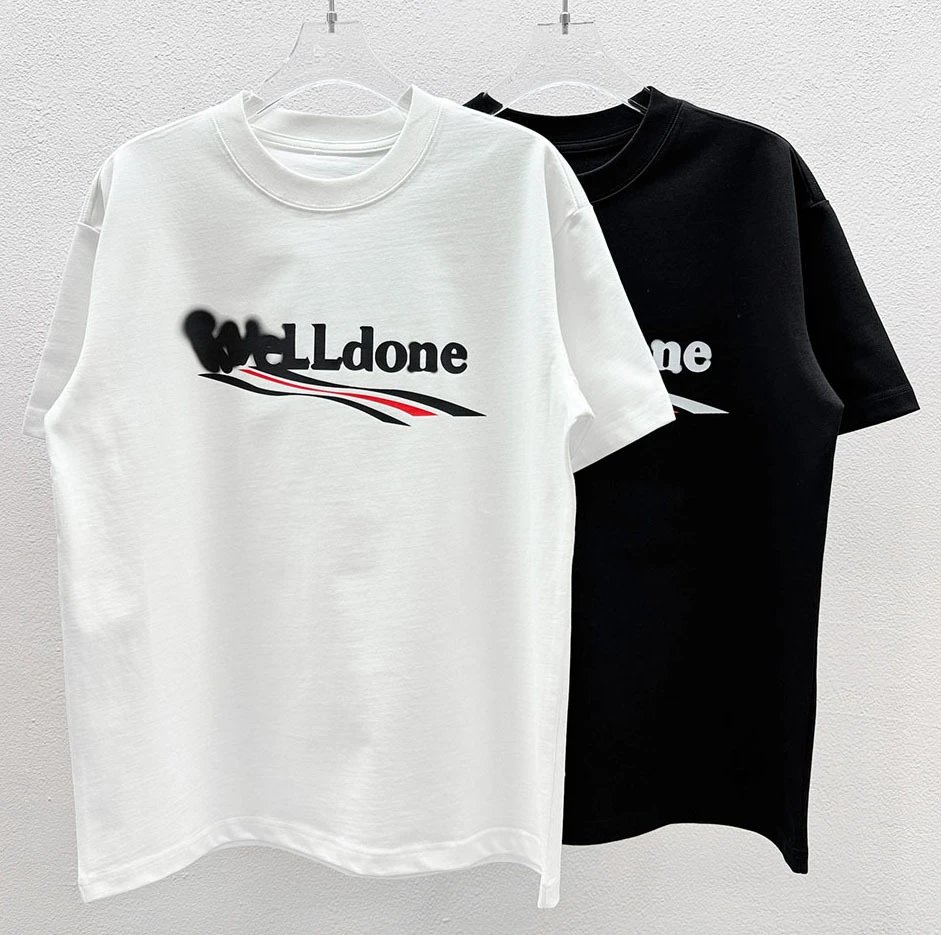 Design Abstract Line Art T-Shirt White and Black - 10