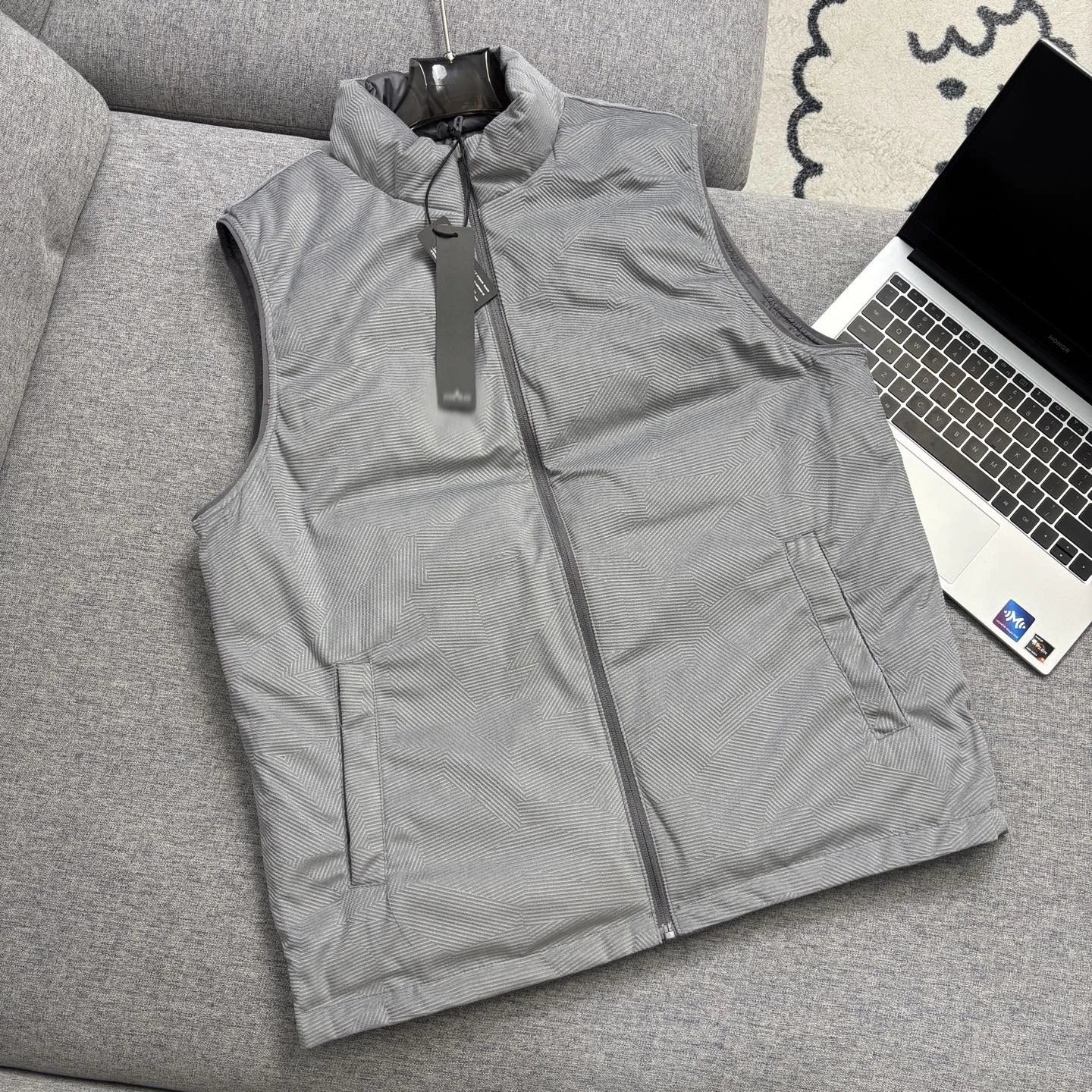 Stone Island Vest Gray Down Vest Outerwear.vest - 11