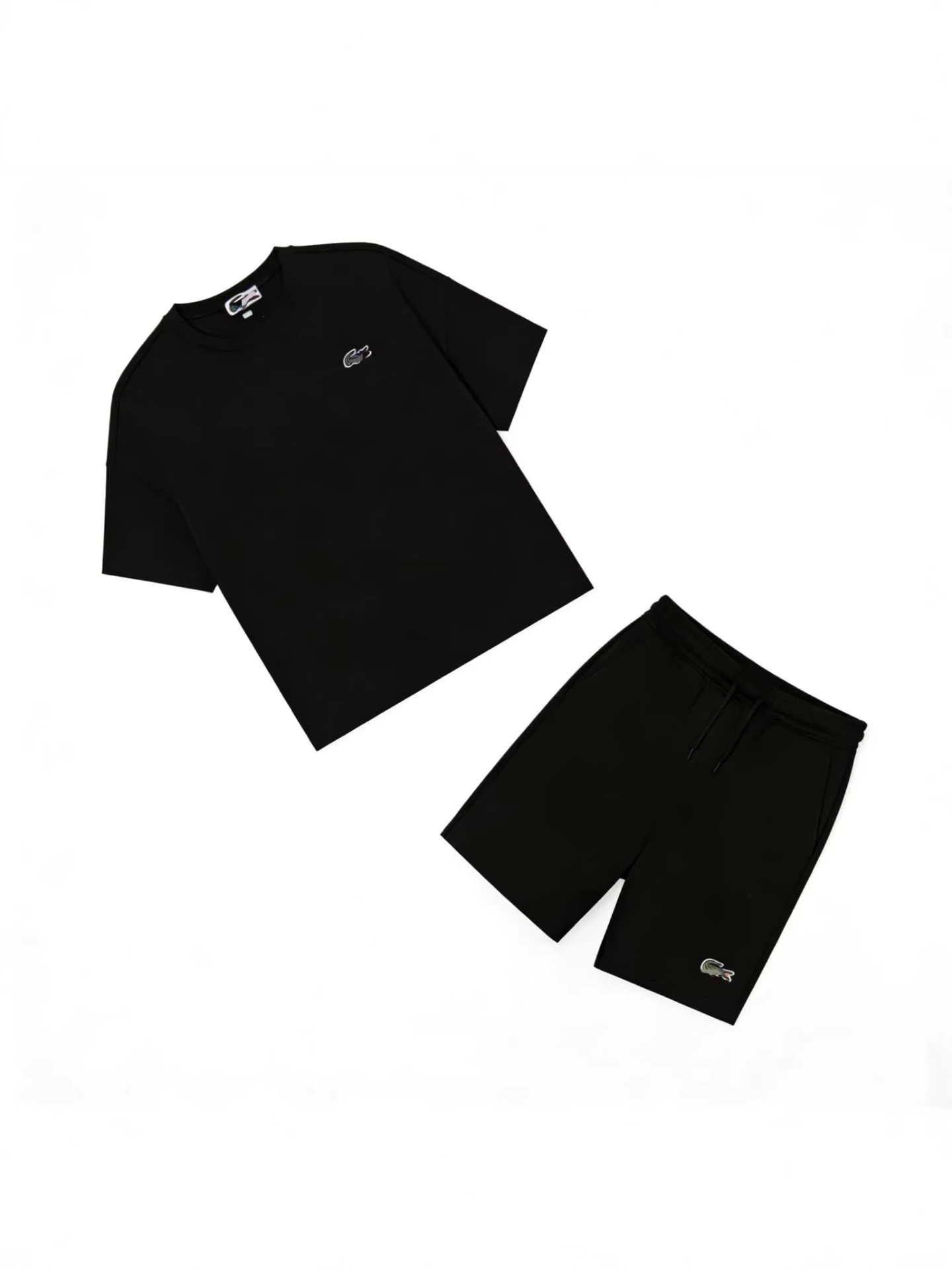 Lacoste Classic Croc Logo White T-Shirt and Shorts Set - 9