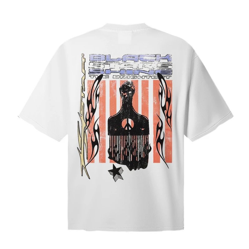 Hellstar Studios Graphic Print Black Oversized T-Shirt - 16