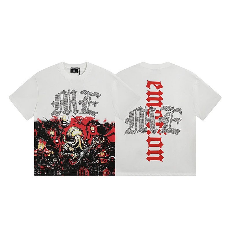 Hellstar Studios Graphic Print T-Shirt White - 9