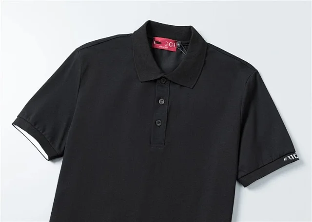 Unbranded Short-sleeve polo shirts with assorted logo and stripe designs product detail image 2