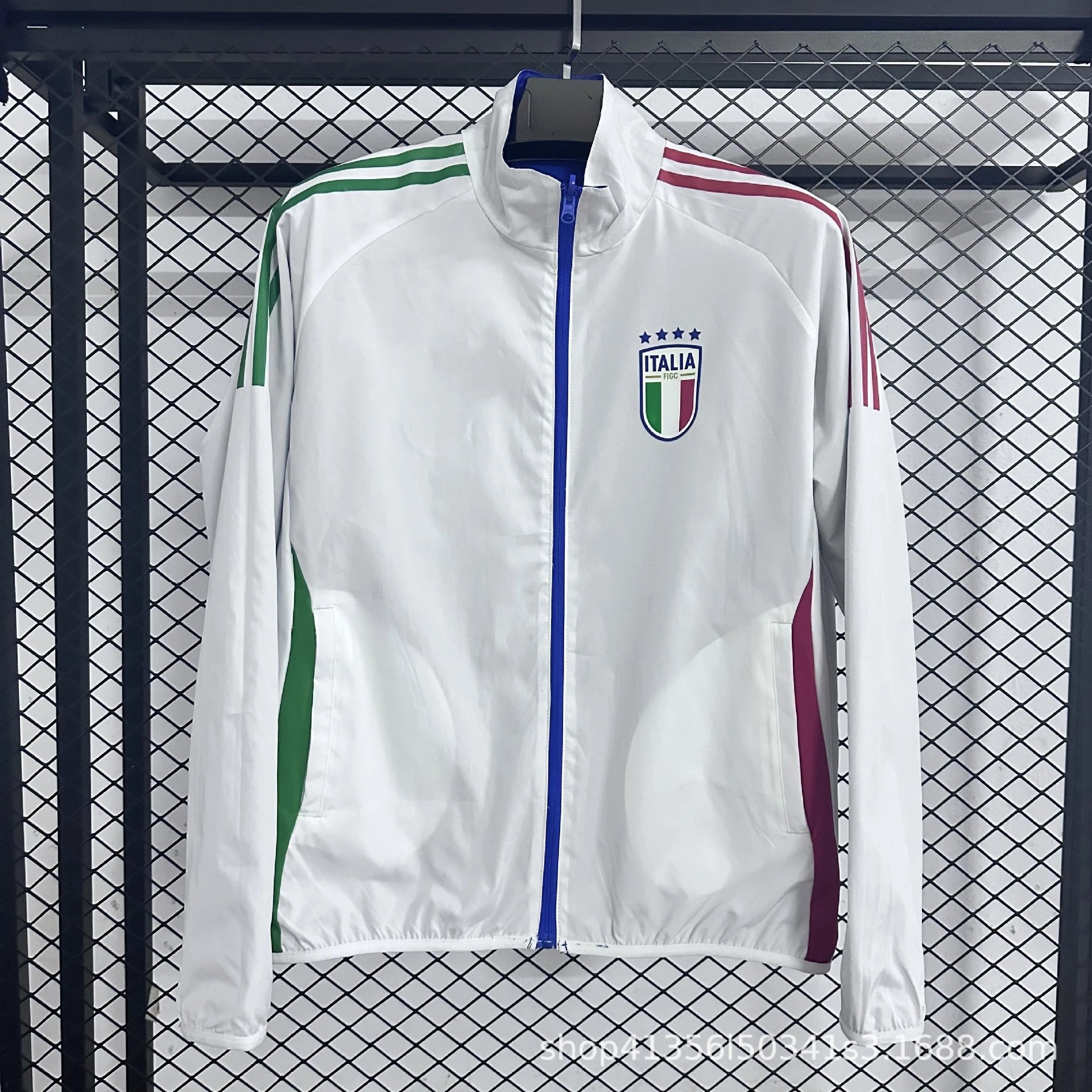 AFA Argentina National Team Track Jacket Light Blue Windbreaker - 11