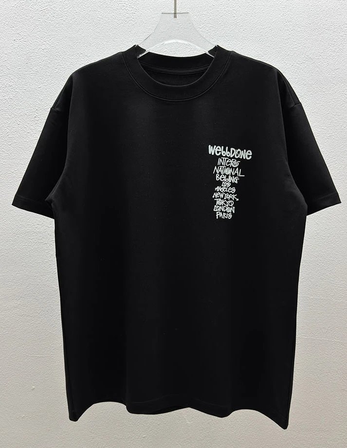 Design Abstract Line Art T-Shirt White and Black - 23