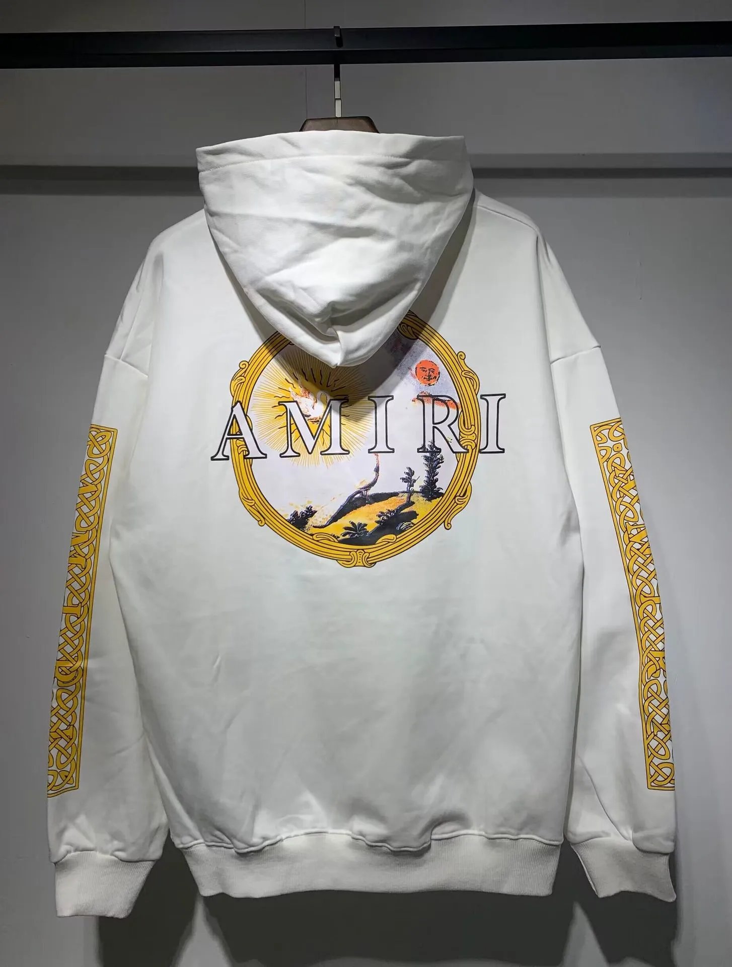 Amiri Paint Drip Hoodie White - 6