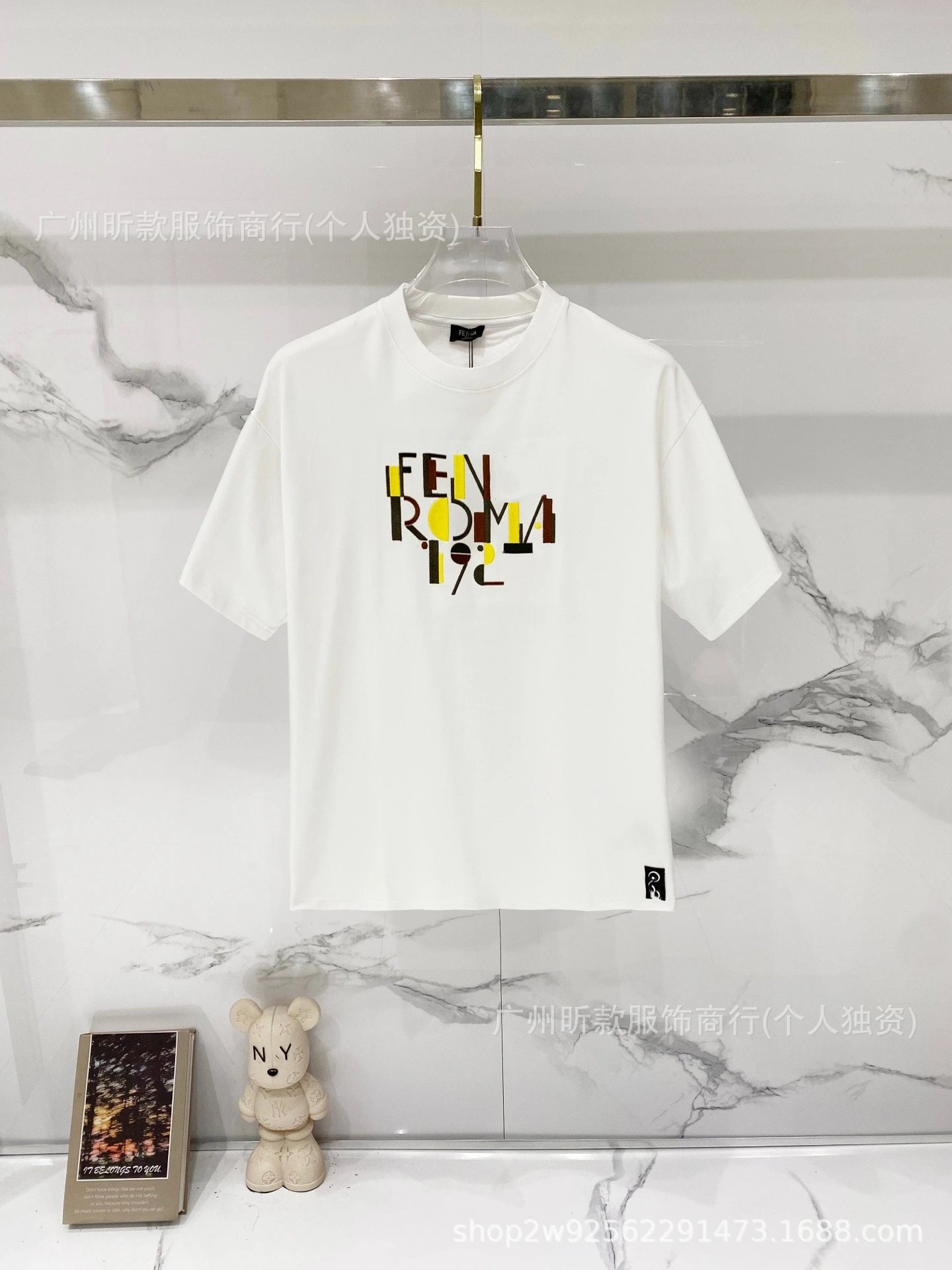 Fendi Monster Eyes Logo Black T-Shirt - 7