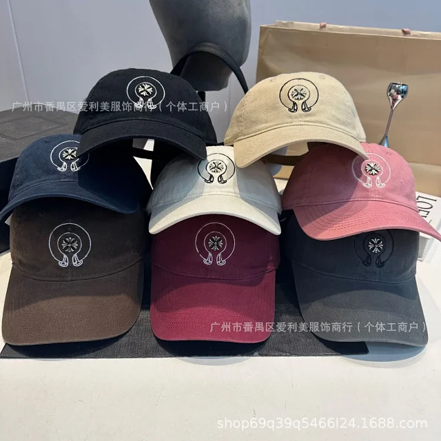 Chrome Hearts Hats Baseball Cap with Embroidered Cross and Horseshoe Motif product detail image 1