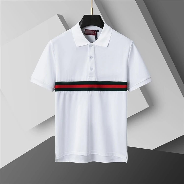 Unbranded Short-sleeve polo shirts with assorted logo and stripe designs — 432 white