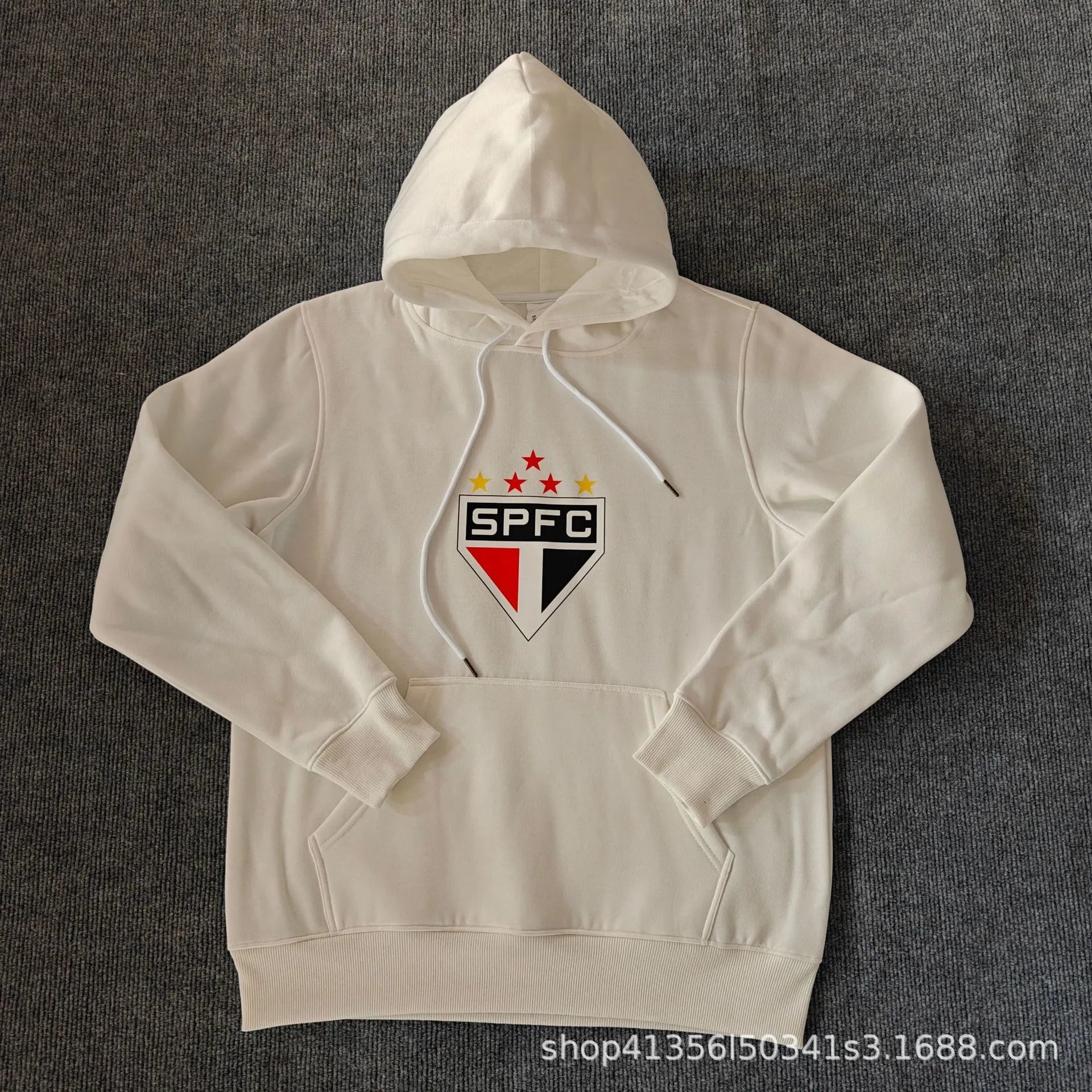 Corinthians São Paulo FC Logo Hoodie White Hoodie - 11