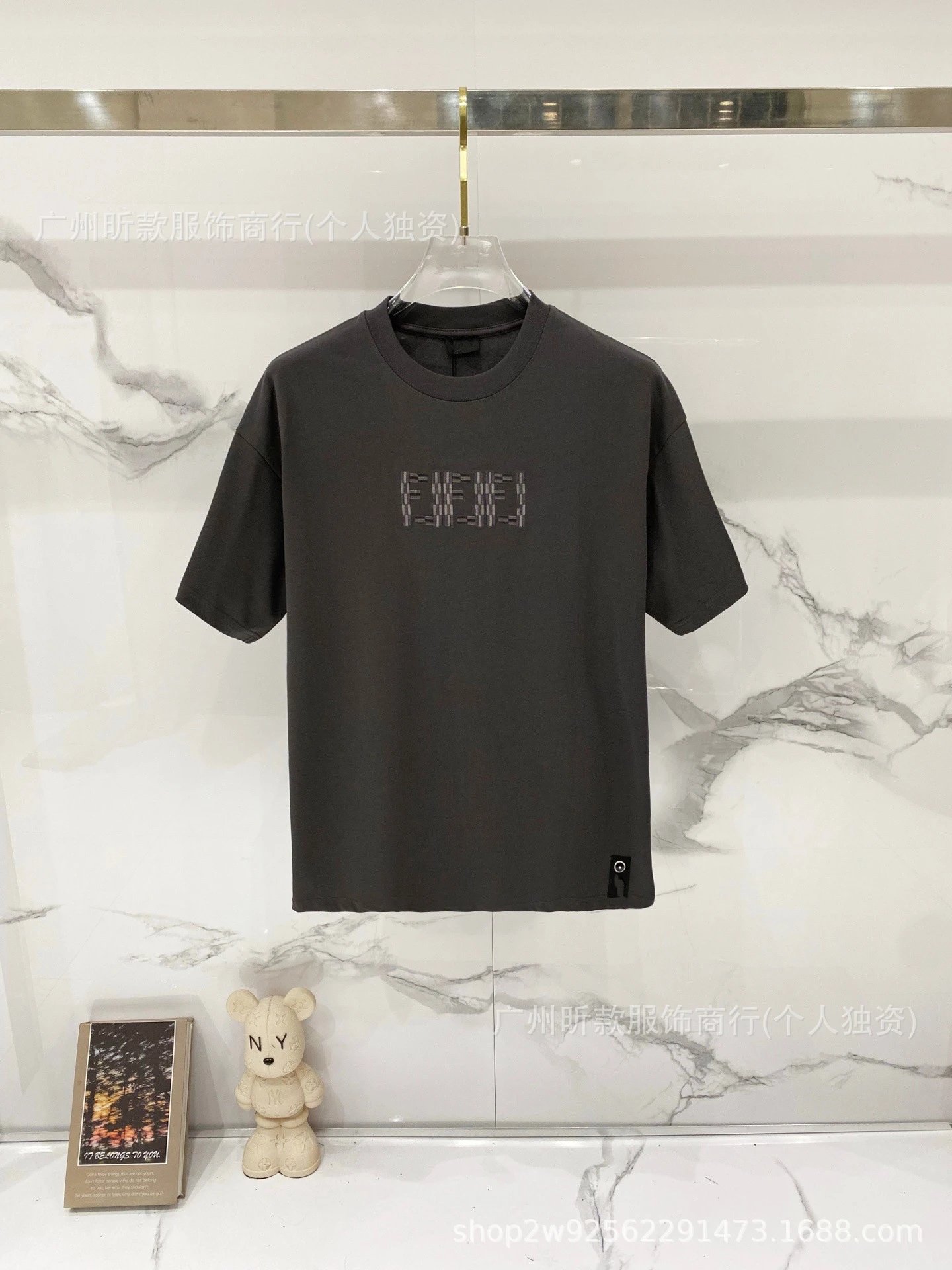 Fendi Monster Eyes Logo Black T-Shirt - 16