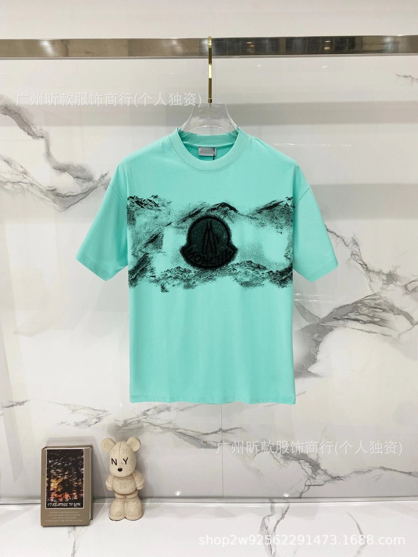Moncler Logo Print White T-Shirt - 15