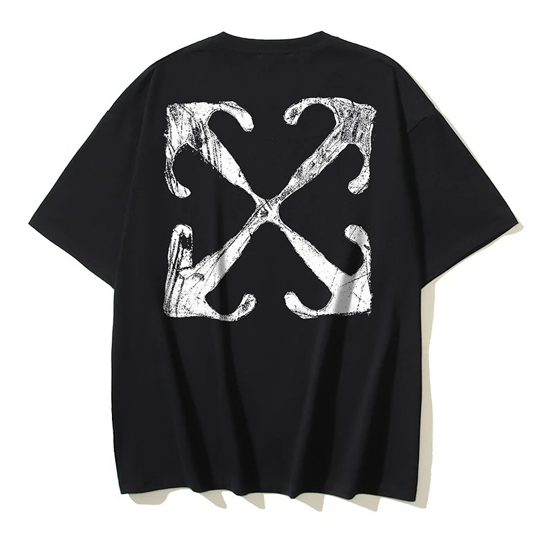 Off-White T-Shirts Short-Sleeve Graphic T-Shirt — 182 Black