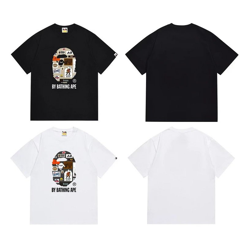 A Bathing Ape Classic Ape Head White T-Shirt - 14