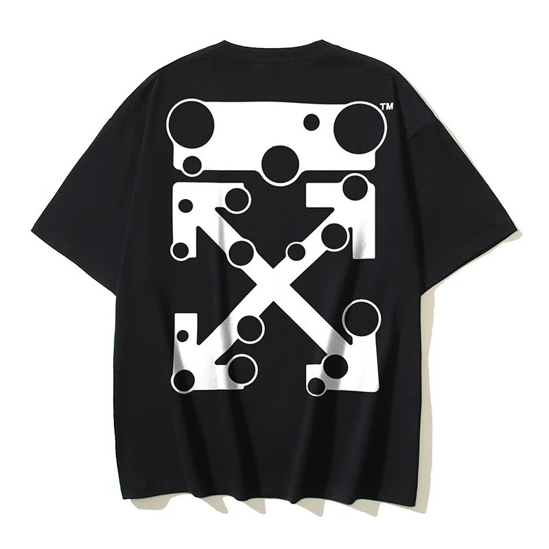 Off-White T-Shirts Short-Sleeve Graphic T-Shirt — 178 black
