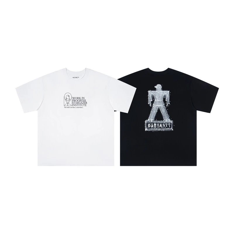 Carhartt Work In Progress Up Up Up Up T-Shirt White and Black - 9