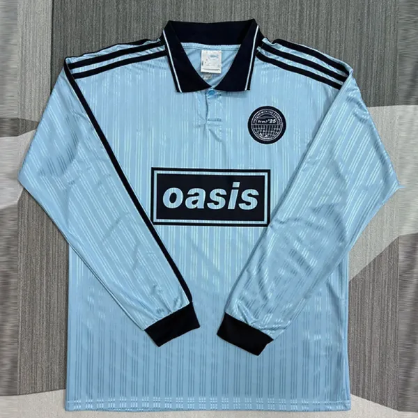 Oasis x Adidas Originals Football Shirt Light Blue Jersey - 1