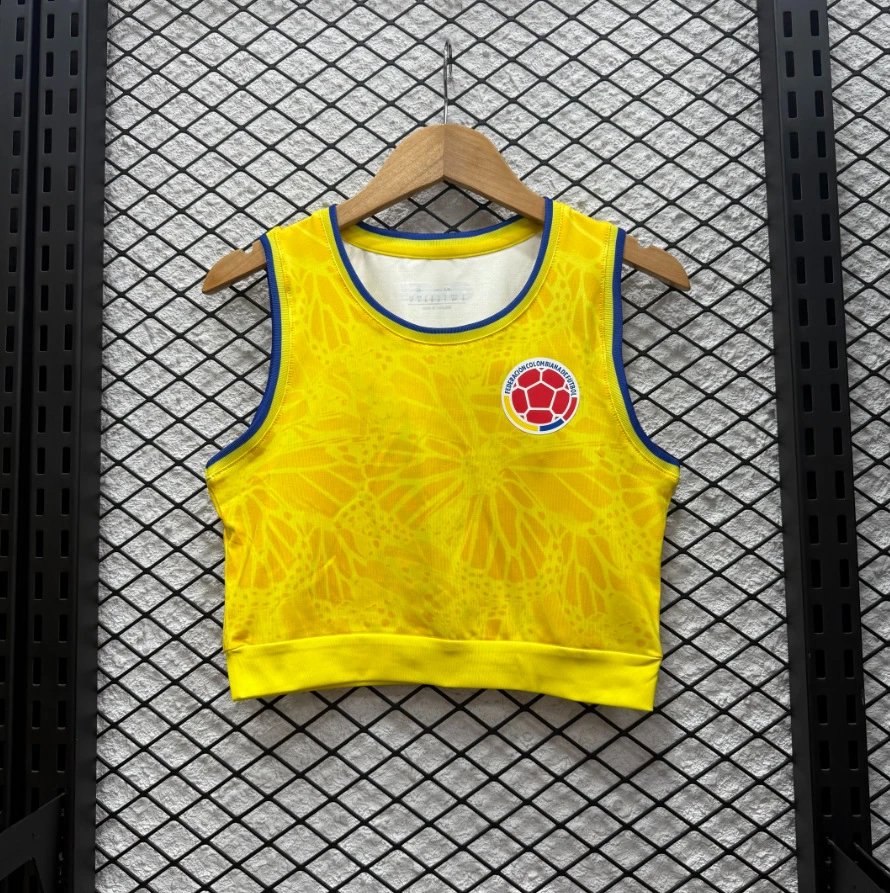 CBF Brasil Performance Crop Top Blue Vest Top - 2