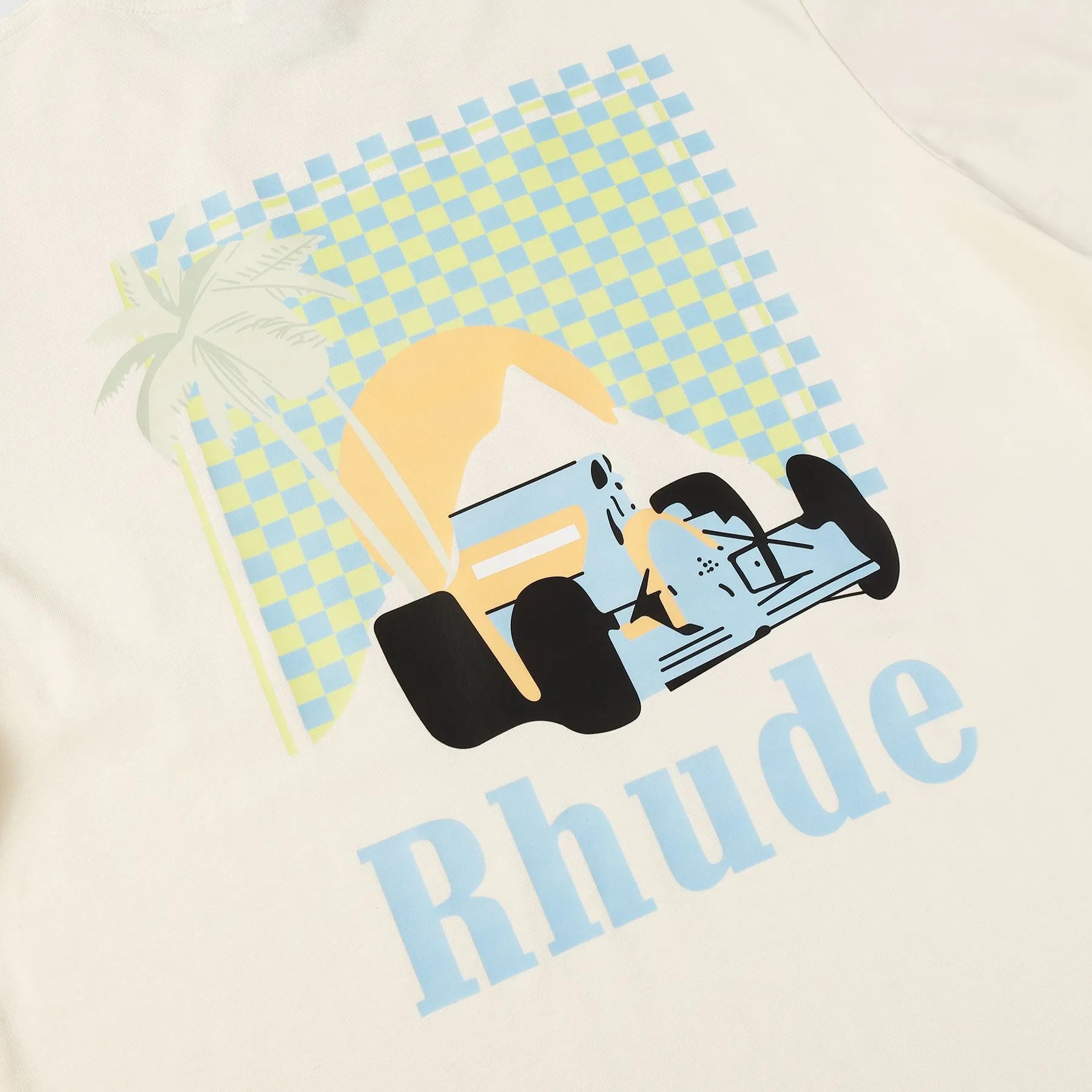 Rhude Graphic Print Cream T-Shirt - 35