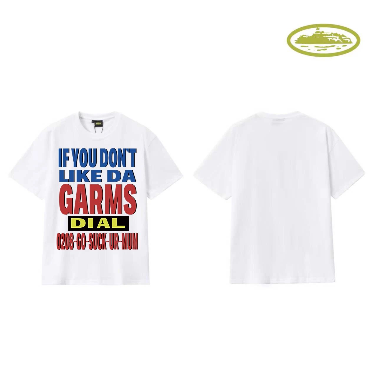 Design Graphic Print White T-Shirt - 7
