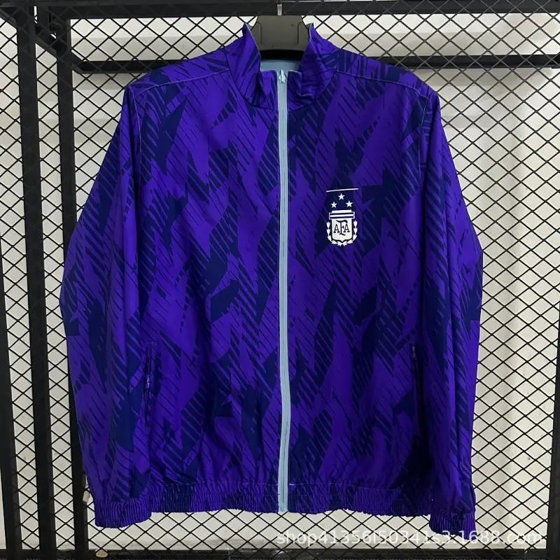 AFA Argentina National Team Track Jacket Light Blue Windbreaker - 5