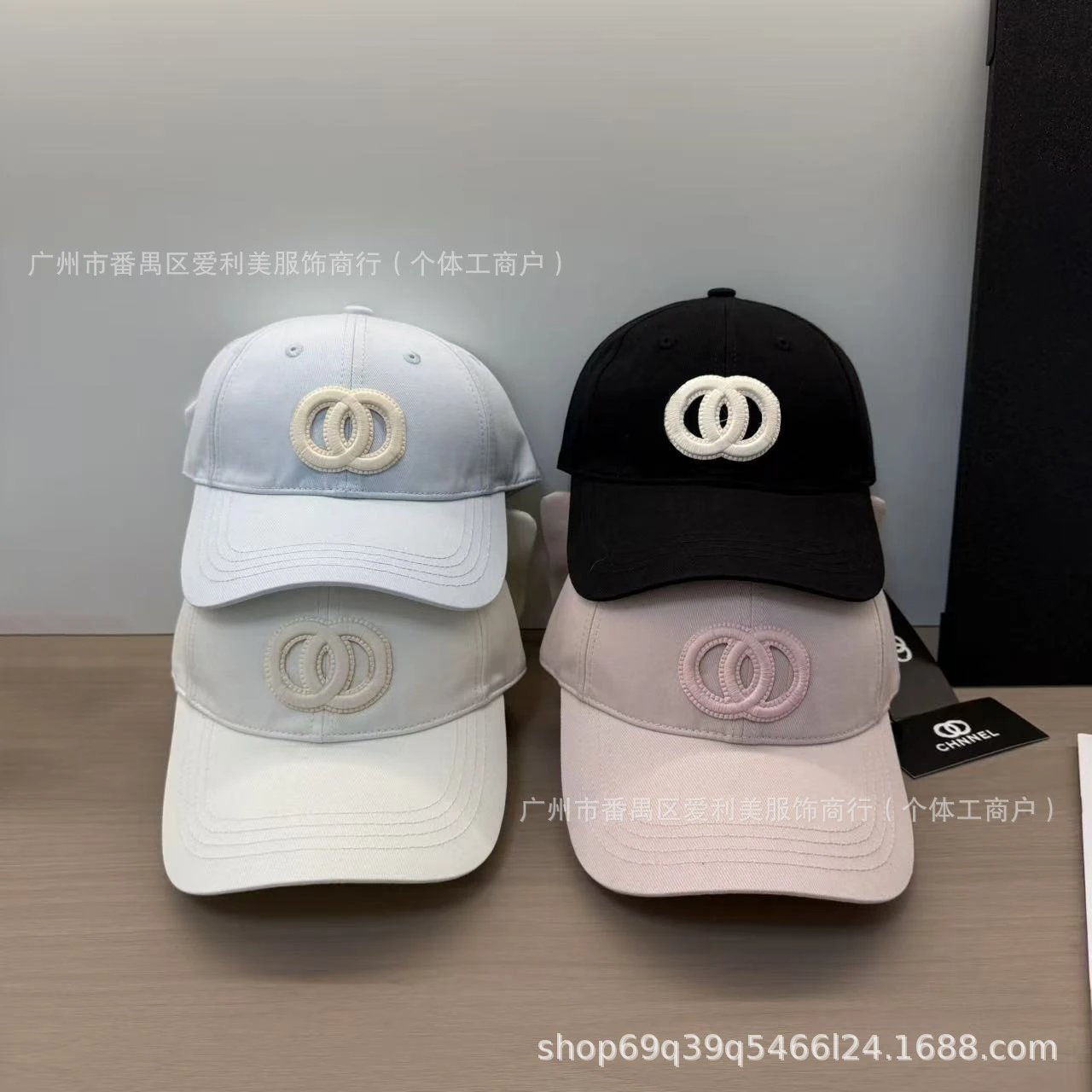 Chanel CC Logo Cat Ear Baseball Cap Light Blue - 2