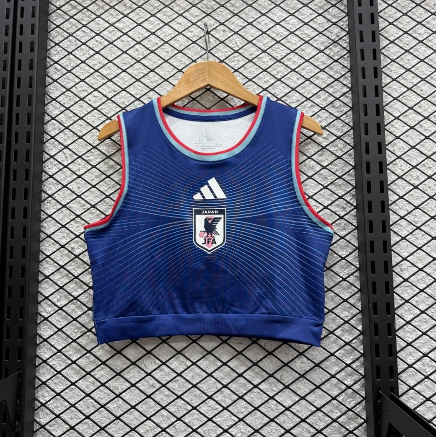 CBF Brasil Performance Crop Top Blue Vest Top - 6