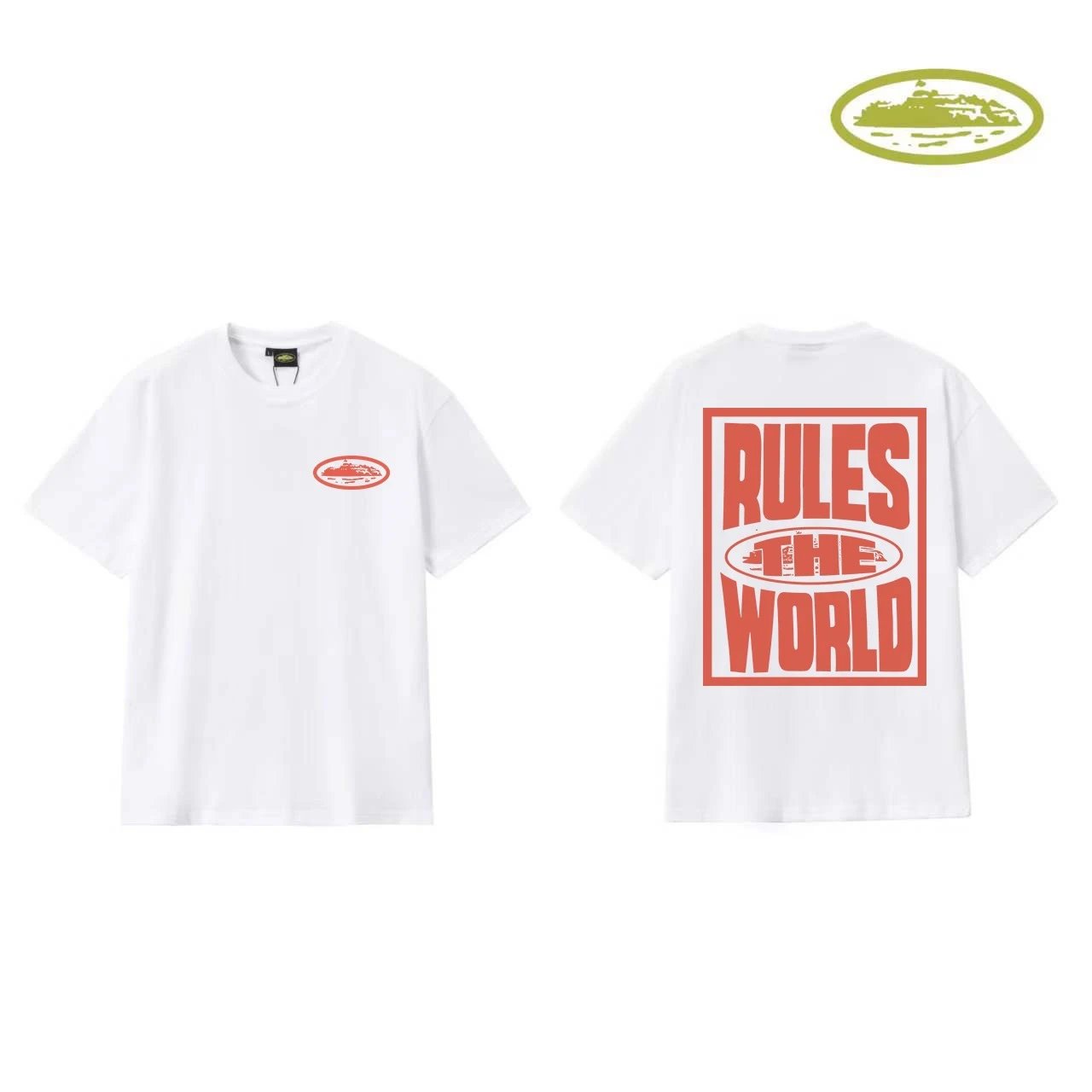 Design Graphic Print White T-Shirt - 31