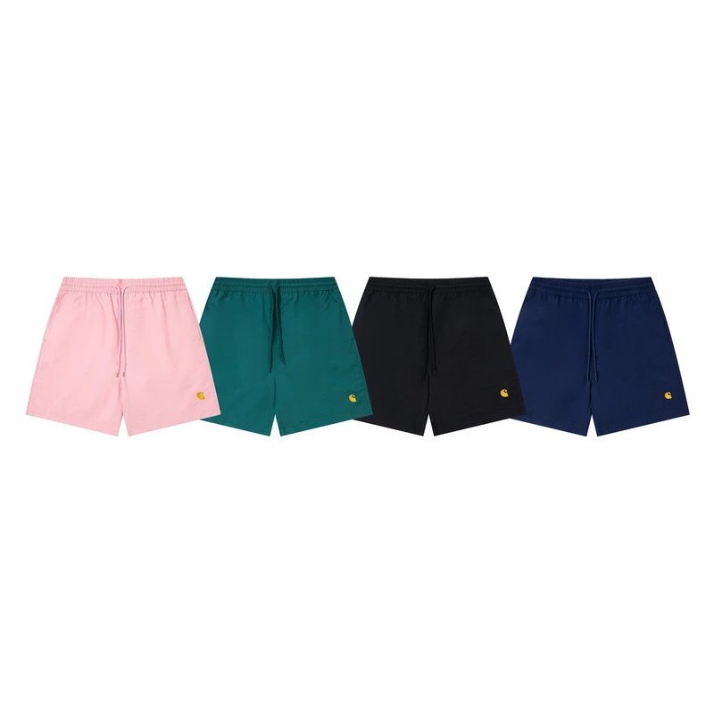 Carhartt Gold Logo Elastic Mesh Shorts For Men Women