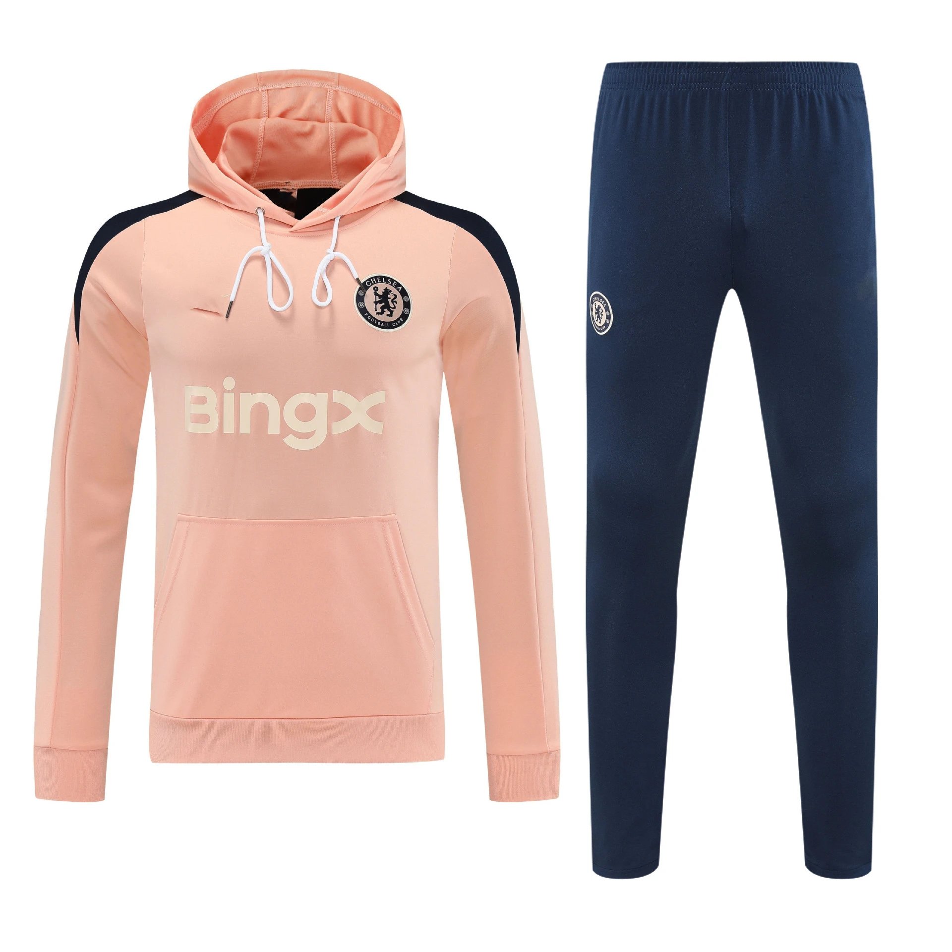 Flamengo Training Hoodie and Sweatpants Set Turquoise Navy Tracksuit - 12